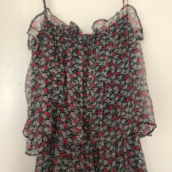 KITE & BUTTERFLY FLORAL 3 TIER FLOWY MAXI DRESS - Picture 9 of 11